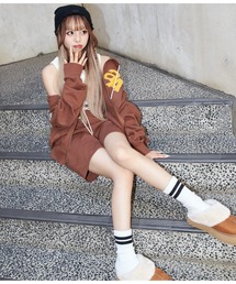anap×AISAコラボスウェットハーフパンツ