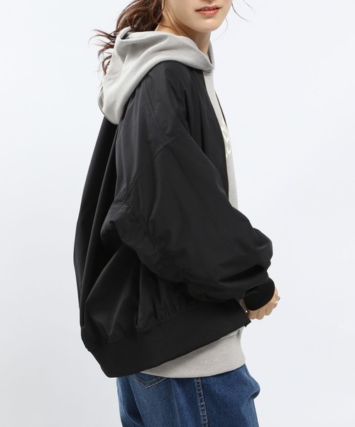 GLOBAL WORK Smile Seed Store（グローバルワーク スマイルシードストア）の「撥水MA-1（MA-1・レディース・ライトブラウン/ブラック/ベージュ/ライトカーキ・MEDIUM/SMALL/LARGE/X-LARGE）」の10枚目の写真