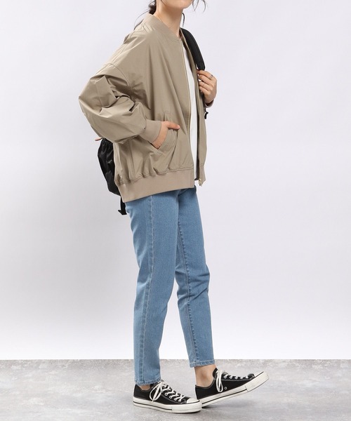 GLOBAL WORK Smile Seed Store（グローバルワーク スマイルシードストア）の「撥水MA-1（MA-1・レディース・ライトブラウン/ブラック/ベージュ/ライトカーキ・MEDIUM/SMALL/LARGE/X-LARGE）」の14枚目の写真