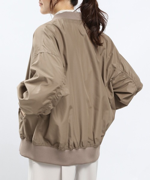 GLOBAL WORK Smile Seed Store（グローバルワーク スマイルシードストア）の「撥水MA-1（MA-1・レディース・ライトブラウン/ブラック/ベージュ/ライトカーキ・MEDIUM/SMALL/LARGE/X-LARGE）」の22枚目の写真