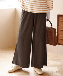 裏地あったかふんわり裏起毛ワイドパンツ