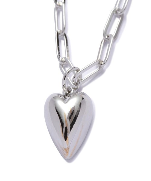 FREE'S MART（フリーズマート）の「ロングハートネックレス（ネックレス・レディース・シルバー・ﾌﾘ-）」の7枚目の写真