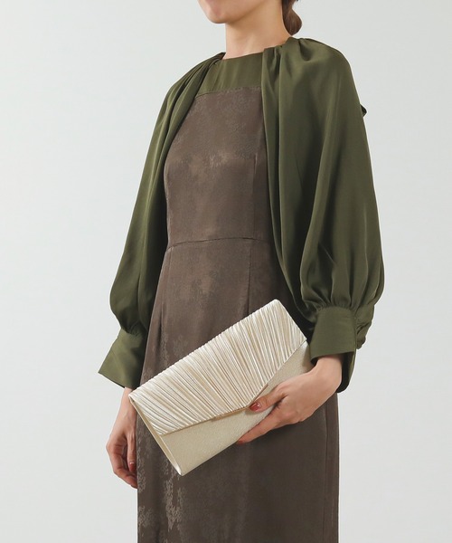 Kana（カナ）の「メタル プリーツ 2WAY クラッチ バック パーティー 結婚式 お呼ばれ オケージョン（クラッチバッグ・レディース・ベージュ/シルバー/ブラック・フリー）」の19枚目の写真