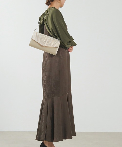 Kana（カナ）の「メタル プリーツ 2WAY クラッチ バック パーティー 結婚式 お呼ばれ オケージョン（クラッチバッグ・レディース・ベージュ/シルバー/ブラック・フリー）」の21枚目の写真