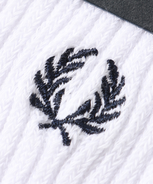 FRED PERRY（フレッドペリー）の「【FRED PERRY / フレッド ペリー】Tipped Short Socks（ソックス/靴下・メンズ・ホワイト/ブラック・FREE）」の4枚目の写真