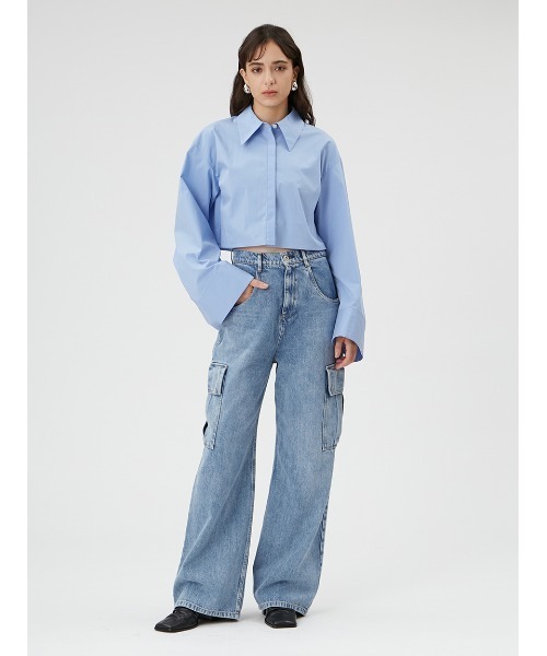 入荷now 安全 FRAY I.D（フレイアイディー）の「カーゴデニムパンツ（デニム パンツ