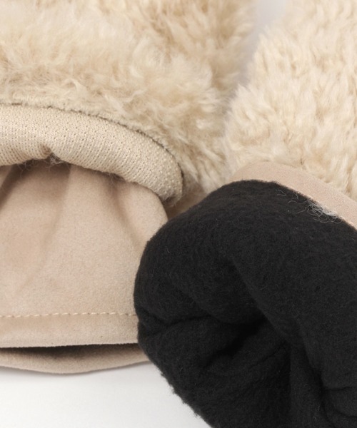 studio CLIP(スタディオクリップ)の「3WAYボアアームウォーマー付きグローブ(手袋・レディース・ブラウン/キャメル/ベージュ・FREE)」の17枚目の写真