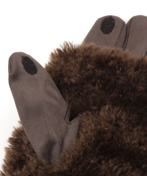 studio CLIP(スタディオクリップ)の「3WAYボアアームウォーマー付きグローブ(手袋・レディース・ブラウン/キャメル/ベージュ・FREE)」の12枚目の写真