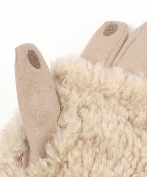 studio CLIP(スタディオクリップ)の「3WAYボアアームウォーマー付きグローブ(手袋・レディース・ブラウン/キャメル/ベージュ・FREE)」の15枚目の写真