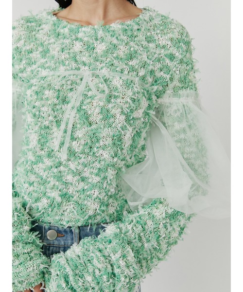 PAMEO POSE（パメオポーズ）の「Anytime Puff Sleeve（シャツ/ブラウス・レディース・ホワイト/パープル/ブラック/グリーン・FREE）」の22枚目の写真