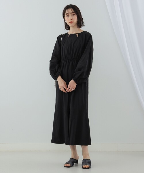 Ray BEAMS(レイビームス)の「Ray BEAMS / バック レースアップ ワンピース(ワンピース・レディース・レッド系その他/ブラック・1/0)」の9枚目の写真