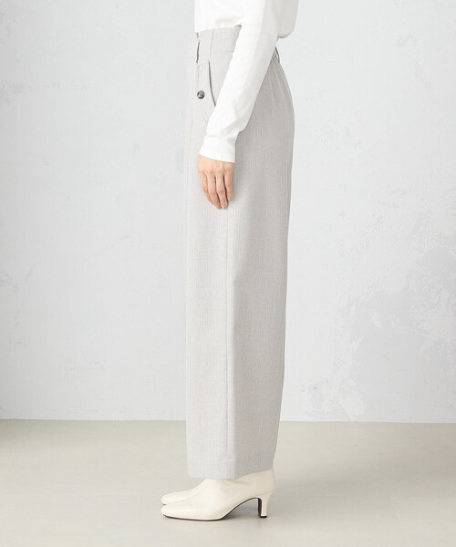 COMME CA ISM(コムサイズム)の「ヘリンボーン ワイドパンツ(その他パンツ・レディース・ブラック/グレイッシュベージュ・SMALL/MEDIUM/LARGE)」の14枚目の写真