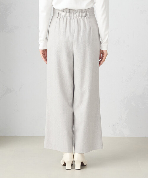 COMME CA ISM(コムサイズム)の「ヘリンボーン ワイドパンツ(その他パンツ・レディース・ブラック/グレイッシュベージュ・SMALL/MEDIUM/LARGE)」の13枚目の写真