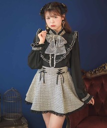 パールボウタイフリルブラウス