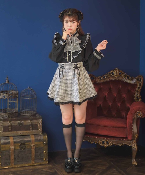 ROJITA（ロジータ）の「パールボウタイフリルブラウス（シャツ/ブラウス・レディース・ピンク/ホワイト/ブラック・FREE）」の12枚目の写真