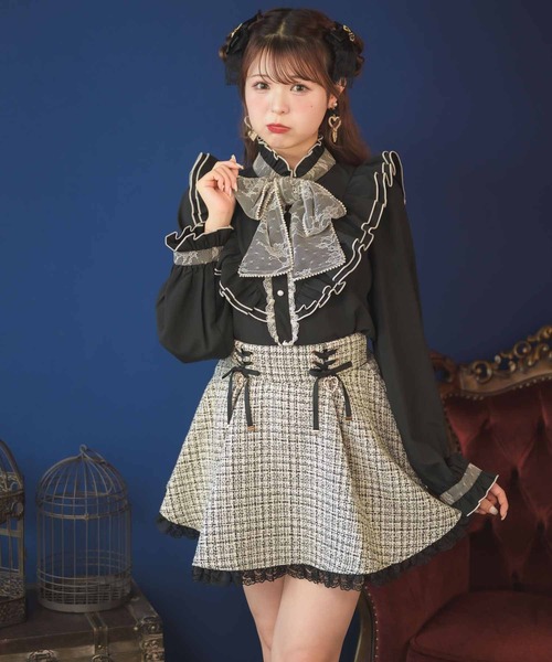 ROJITA（ロジータ）の「パールボウタイフリルブラウス（シャツ/ブラウス・レディース・ピンク/ホワイト/ブラック・FREE）」の11枚目の写真