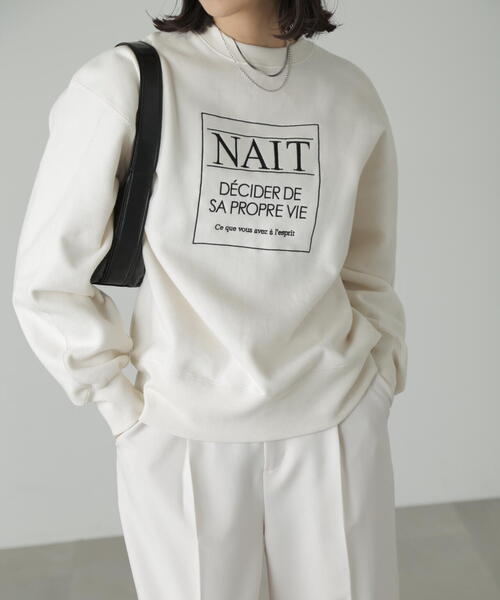 FREE'S MART(フリーズマート)の「◆刺繍ロゴ裏起毛スウェット(スウェット・レディース・ホワイト系その他/ホワイト/ボルドー・FREE)」の8枚目の写真