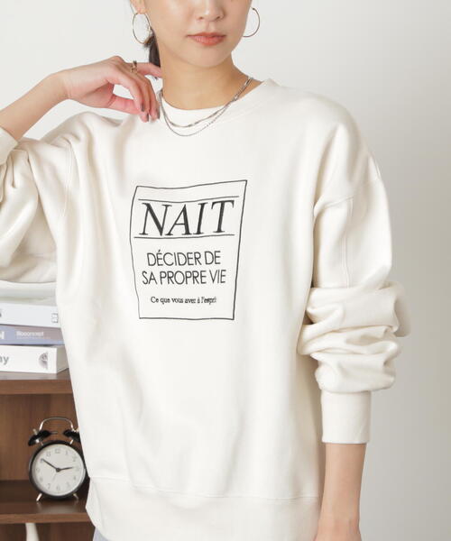 FREE'S MART(フリーズマート)の「◆刺繍ロゴ裏起毛スウェット(スウェット・レディース・ホワイト系その他/ホワイト/ボルドー・FREE)」の9枚目の写真