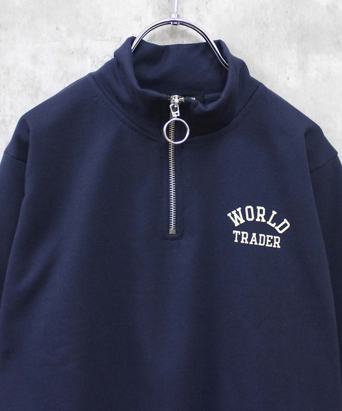 THE CASUAL(カジュアル)の「【ユニセックス】裏起毛 ワイドシルエット ハーフZIPトレーナー(スウェット・キッズ・ネイビー/グレー系/ブラック系/グリーン/グリーン系/サックスブルー/ブラック/杢グレー・160cm/120cm/110cm/140cm/150cm/130cm)」の18枚目の写真