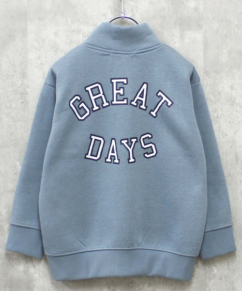 THE CASUAL(カジュアル)の「【ユニセックス】裏起毛 ワイドシルエット ハーフZIPトレーナー(スウェット・キッズ・ネイビー/グレー系/ブラック系/グリーン/グリーン系/サックスブルー/ブラック/杢グレー・160cm/120cm/110cm/140cm/150cm/130cm)」の21枚目の写真