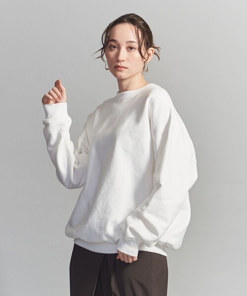 BEAUTY&YOUTH UNITED ARROWS（ビューティーアンドユースユナイテッドアローズ）の「【WEB限定】スーパービッグ クルーネック スウェット（スウェット・メンズ・ブラック/ダークグレー/グレー/マスタード/ホワイト・XL/L/S/M）」の7枚目の写真