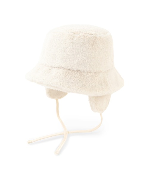 VICKY(ビッキー)の「【KOREAN ITEM】耳当てファーバケットハット(ハット・レディース・ベージュ/ブラック・M)」の3枚目の写真