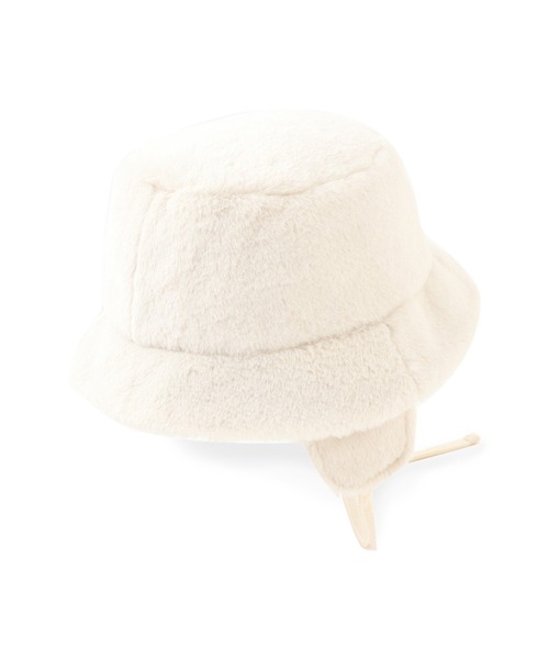 VICKY(ビッキー)の「【KOREAN ITEM】耳当てファーバケットハット(ハット・レディース・ベージュ/ブラック・M)」の5枚目の写真