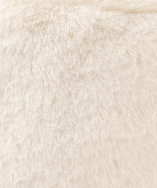 VICKY(ビッキー)の「【KOREAN ITEM】耳当てファーバケットハット(ハット・レディース・ベージュ/ブラック・M)」の6枚目の写真