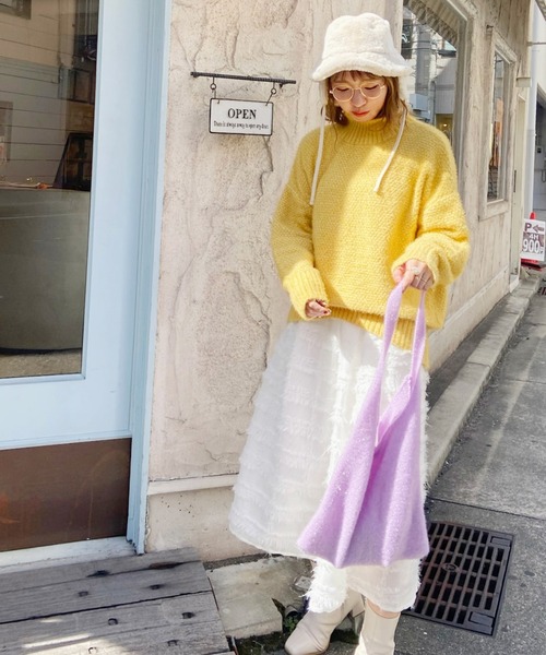 VICKY(ビッキー)の「【KOREAN ITEM】耳当てファーバケットハット(ハット・レディース・ベージュ/ブラック・M)」の14枚目の写真