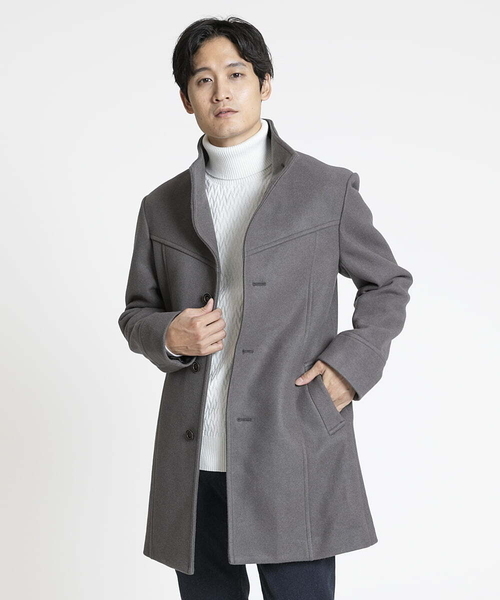 MK MICHEL KLEIN HOMME (エムケーミッシェルクランオム)の「タートルネックニット / ツイルへリンボン(ニット/セーター・メンズ・ブルー/ホワイト・48/46)」の8枚目の写真