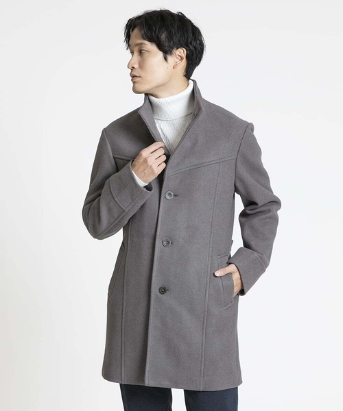 MK MICHEL KLEIN HOMME (エムケーミッシェルクランオム)の「タートルネックニット / ツイルへリンボン(ニット/セーター・メンズ・ブルー/ホワイト・48/46)」の9枚目の写真
