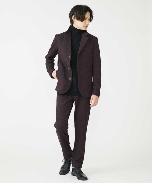 MK MICHEL KLEIN HOMME (エムケーミッシェルクランオム)の「タートルネックニット / ツイルへリンボン(ニット/セーター・メンズ・ブルー/ホワイト・48/46)」の21枚目の写真