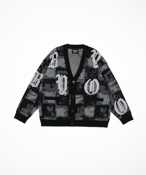 [BOY LONDON] Mosaic Patterned Knit Cardigan — вязаный кардиган BOY LONDON
