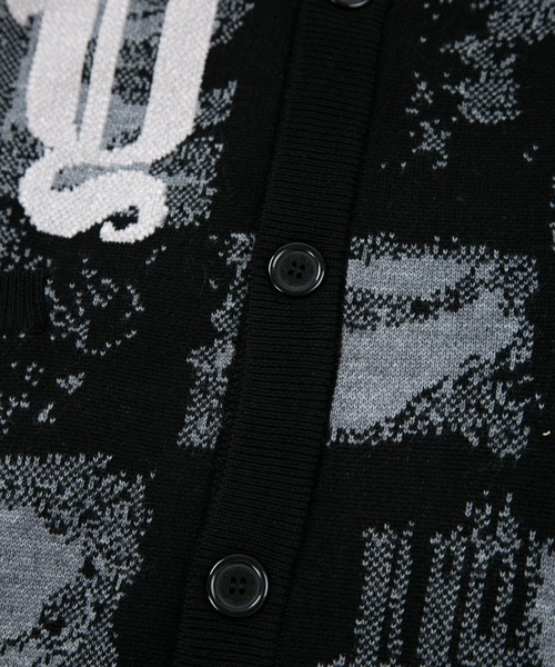 BOY LONDON(ボーイロンドン)の「【BOY LONDON】MOSAIC PATTERNED KNIT CARDIGAN(カーディガン/ボレロ・メンズ・ブラック・M/X-SMALL/L)」の4枚目の写真