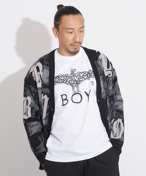BOY LONDON(ボーイロンドン)の「【BOY LONDON】MOSAIC PATTERNED KNIT CARDIGAN(カーディガン/ボレロ・メンズ・ブラック・M/X-SMALL/L)」の8枚目の写真