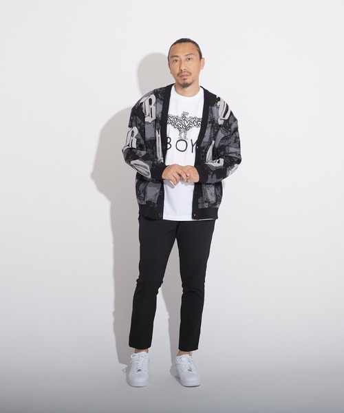 BOY LONDON(ボーイロンドン)の「【BOY LONDON】MOSAIC PATTERNED KNIT CARDIGAN(カーディガン/ボレロ・メンズ・ブラック・M/X-SMALL/L)」の9枚目の写真