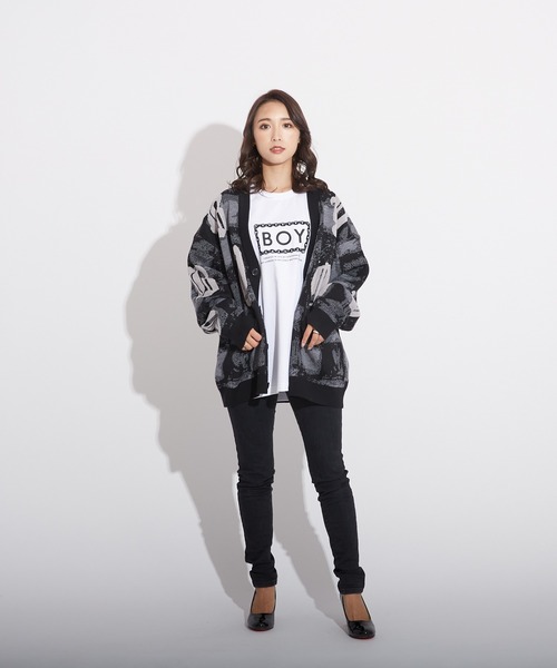 BOY LONDON(ボーイロンドン)の「【BOY LONDON】MOSAIC PATTERNED KNIT CARDIGAN(カーディガン/ボレロ・メンズ・ブラック・M/X-SMALL/L)」の16枚目の写真