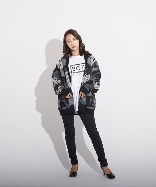BOY LONDON(ボーイロンドン)の「【BOY LONDON】MOSAIC PATTERNED KNIT CARDIGAN(カーディガン/ボレロ・メンズ・ブラック・M/X-SMALL/L)」の17枚目の写真