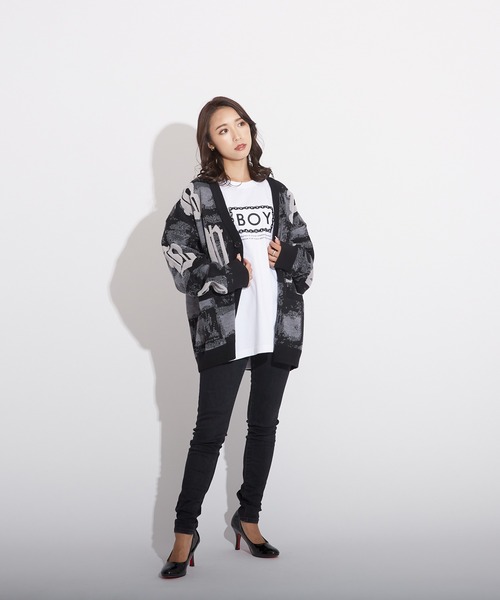 BOY LONDON(ボーイロンドン)の「【BOY LONDON】MOSAIC PATTERNED KNIT CARDIGAN(カーディガン/ボレロ・メンズ・ブラック・M/X-SMALL/L)」の19枚目の写真