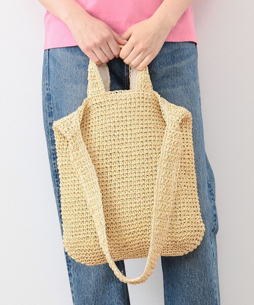 BEAMS BOY（ビームスボーイ）の「BEAMS BOY / ペーパー ショルダーバッグ 24SS（ショルダーバッグ・レディース・ブラック/ホワイト系その他7・ONE SIZE）」の4枚目の写真