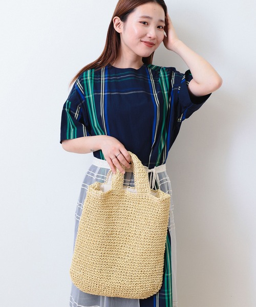 BEAMS BOY（ビームスボーイ）の「BEAMS BOY / ペーパー ショルダーバッグ 24SS（ショルダーバッグ・レディース・ブラック/ホワイト系その他7・ONE SIZE）」の20枚目の写真