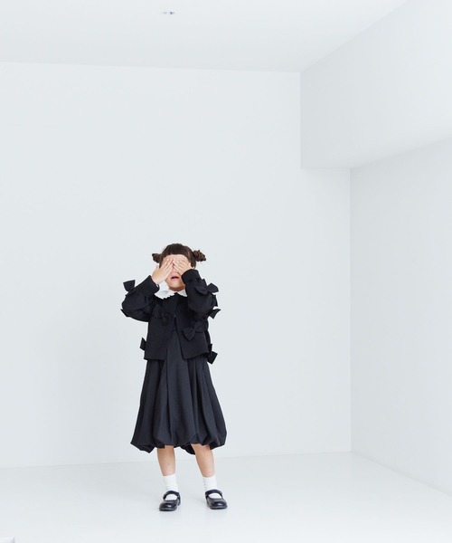 LOWRYS FARM（ローリーズファーム）の「リボンカーディガン　 100821（カーディガン/ボレロ・キッズ・ネイビー/ブラック/レッド・110cm/120cm/130cm/140cm/150cm）」の4枚目の写真