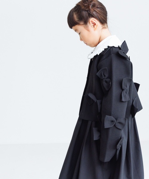 LOWRYS FARM（ローリーズファーム）の「リボンカーディガン　 100821（カーディガン/ボレロ・キッズ・ネイビー/ブラック/レッド・110cm/120cm/130cm/140cm/150cm）」の11枚目の写真