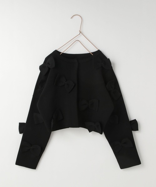 LOWRYS FARM（ローリーズファーム）の「リボンカーディガン　 100821（カーディガン/ボレロ・キッズ・ネイビー/ブラック/レッド・110cm/120cm/130cm/140cm/150cm）」の13枚目の写真