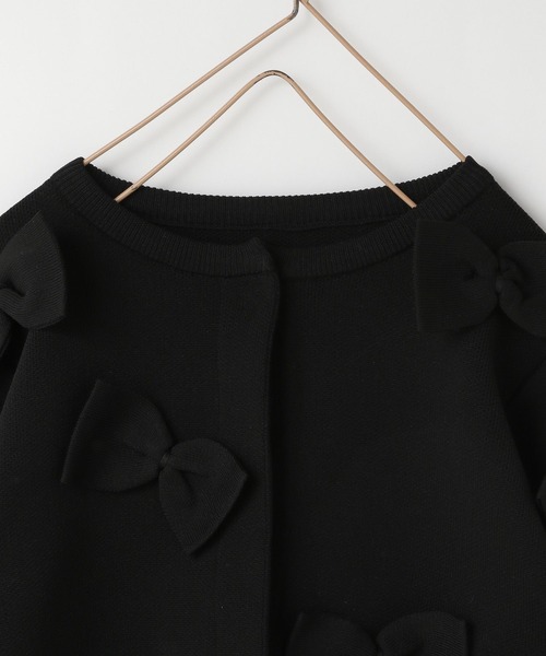 LOWRYS FARM（ローリーズファーム）の「リボンカーディガン　 100821（カーディガン/ボレロ・キッズ・ネイビー/ブラック/レッド・110cm/120cm/130cm/140cm/150cm）」の15枚目の写真