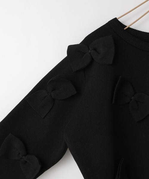 LOWRYS FARM（ローリーズファーム）の「リボンカーディガン　 100821（カーディガン/ボレロ・キッズ・ネイビー/ブラック/レッド・110cm/120cm/130cm/140cm/150cm）」の16枚目の写真