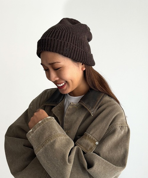 CANAL JEAN（キャナルジーン）の「choice_cnl×Daches　刺繍ニットCAP（ニットキャップ/ビーニー・レディース・ベージュ/ブラウン・ONE SIZE）」の20枚目の写真