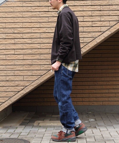 DANTON（ダントン）の「DANTON/ダントン　ドットボタンVネックカーディガン　DOT BUTTON V-NECK CARDIGAN（メンズ）　DT-C0313 CIN（カーディガン/ボレロ・メンズ・ライトグレー/ナチュラル/チャコールグレー・42/40）」の9枚目の写真