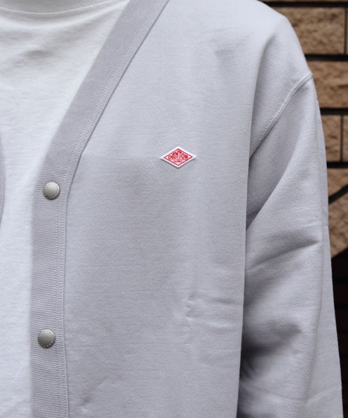 DANTON 40 ☺︎ 美品 Vネック カーディガン グレー コットン DANTON 40 ☺︎ 美品 Vネック カーディガン グレー コットン