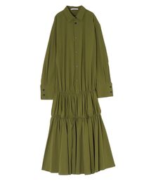 UN3D. | ローギャザーフレアシャツワンピース(ワンピース)